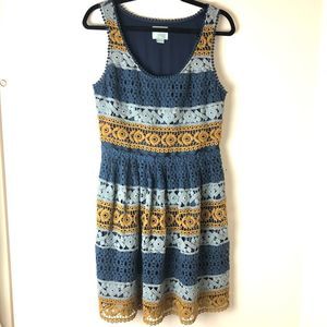 Maeve | Striped Crochet Sleeveless Dress